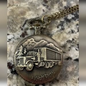 COPY - New 18 wheeler Semi truck trucker pocket watch